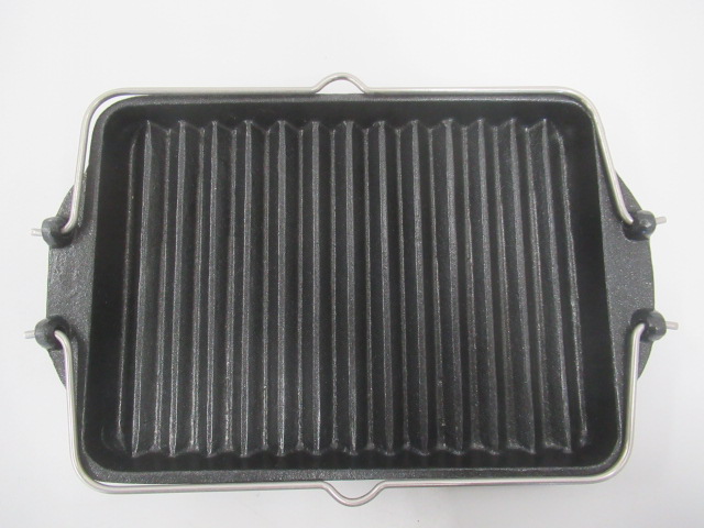 Belmont（ベルモント）  グリルプレート黒舟(M)ステンレス取っ手