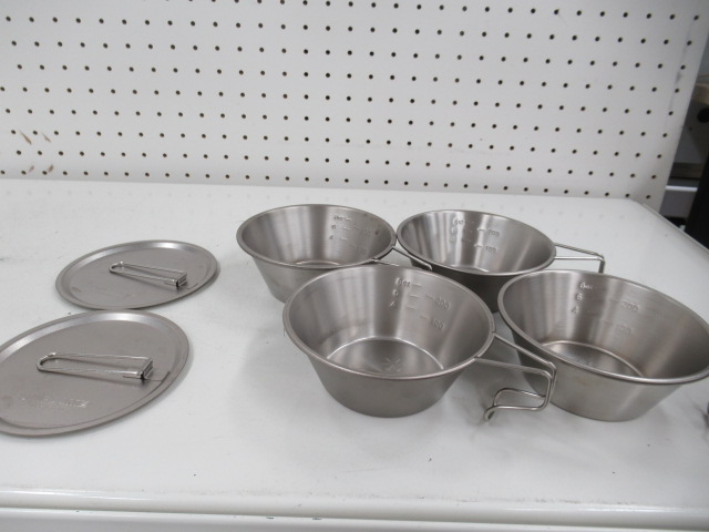 Snow Peak（スノーピーク）  チタンシェラカップ 2個セット UFリッド フタセット