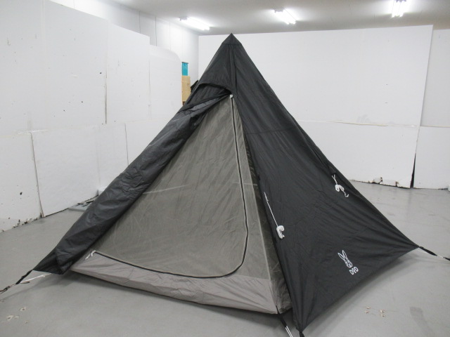 DOD（ディーオーディー）  ワンポールテントM ブラック セット