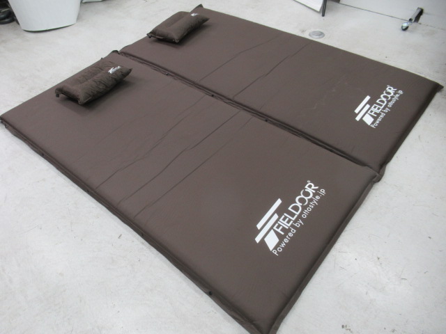 FIELDOOR(フィールドア) 【4点セット】車中泊マット 5cm Mサイズ ピローセット