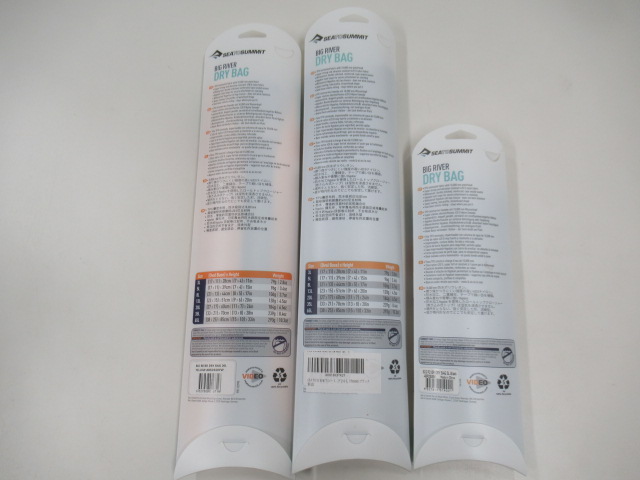 SEA TO SUMMIT（シートゥーサミット）  ビッグリバードライバッグ 3点セット