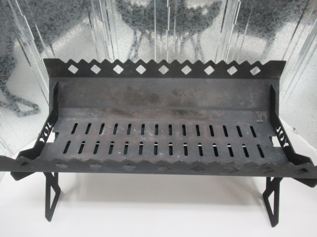 その他ブランド  ジョイファクトリー アイアン焚火台 KURO・風防セット