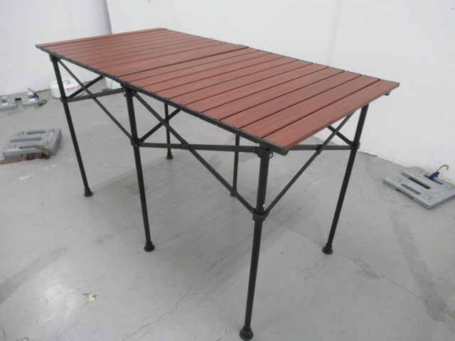 BUNDOK（バンドック）  アルミロールテーブル 木目 115