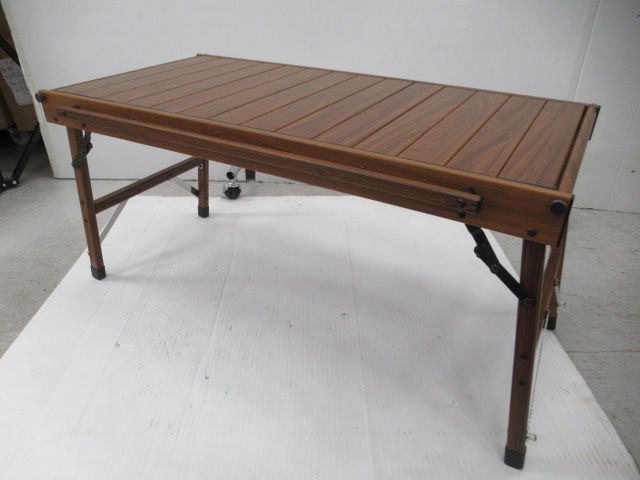 Onway（オンウェー）  フォールディング アルミウッドローテーブル OW-8242