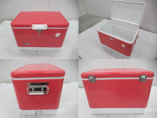 Coleman(コールマン) スチールベルトクーラー 54QT ストロベリー