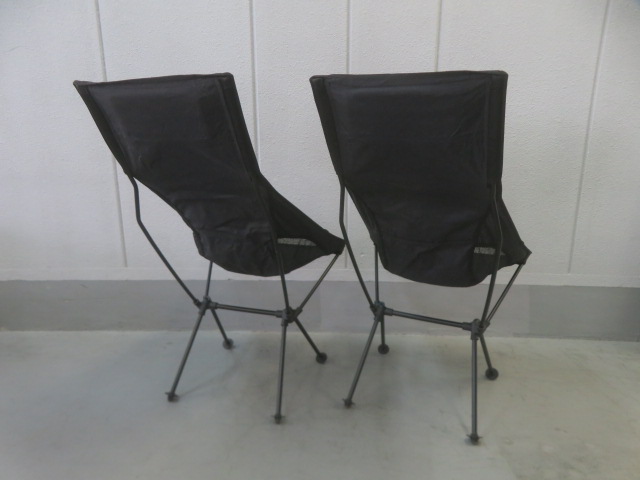 ノーブランド  アルミコンパクトチェア×2脚セット