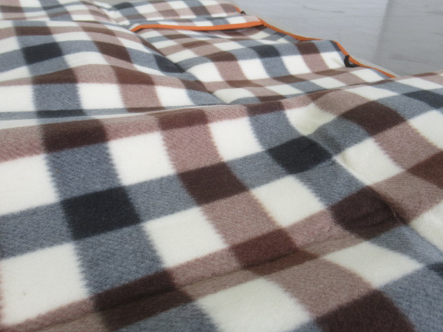 Coleman（コールマン）  フリースチェアカバー ブラウンチェック セット