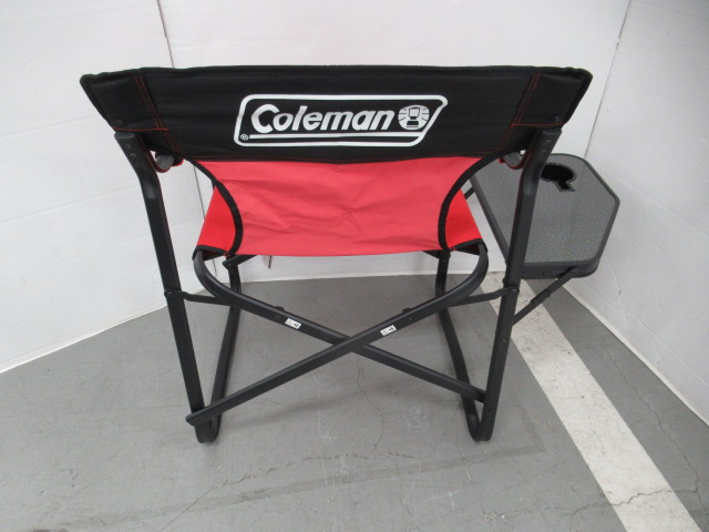 Coleman（コールマン）  サイドテーブル付きデッキチェアST レッド