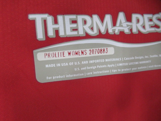 THERMAREST（サーマレスト）  プロライトプラス レギュラー