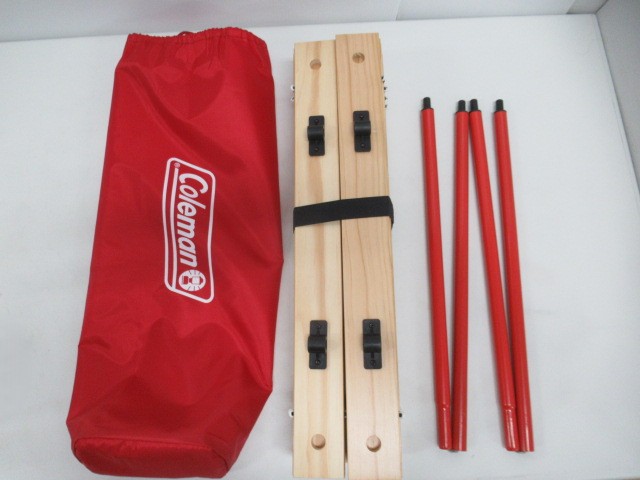Coleman（コールマン）  アウトドアワゴンウッドロールテーブル