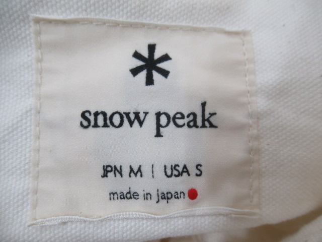 Snow Peak（スノーピーク）  ワークシャツ コットンジャケット