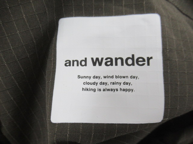 and wander（アンドワンダー）  dry rip long pullover