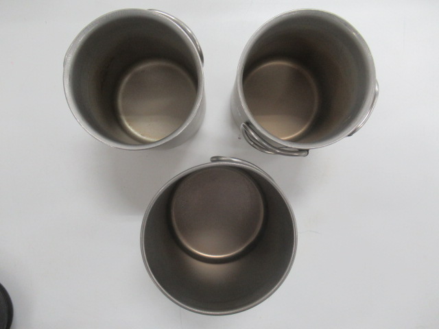 Snow Peak（スノーピーク）  チタンダブルマグ300 2点・シングルマグ450・リッド