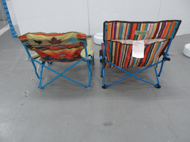 LOGOS（ロゴス）  ナバホ・ストライプあぐらチェア・ポケットプラス セット