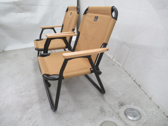 QUICKCAMP（クイックキャンプ）  一人掛け 折りたたみ ローチェア 2脚カバーセット