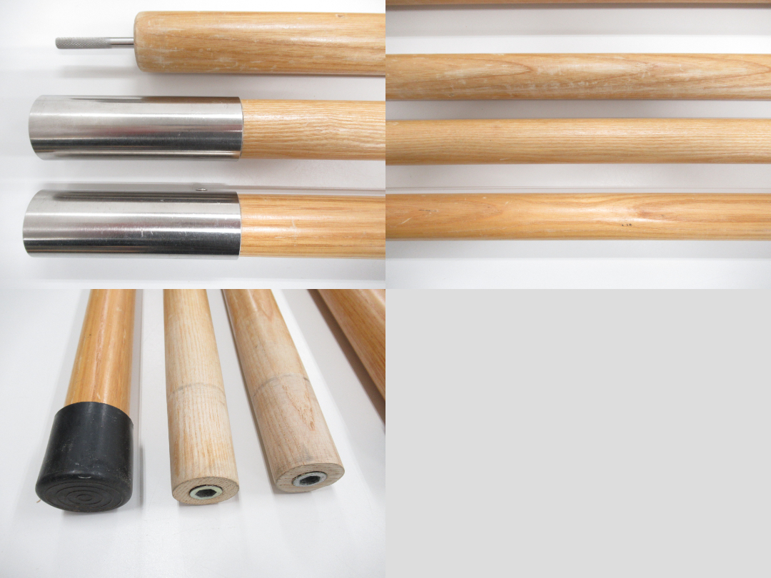 FIELDOOR(フィールドア) 木製テントポール 240 セット