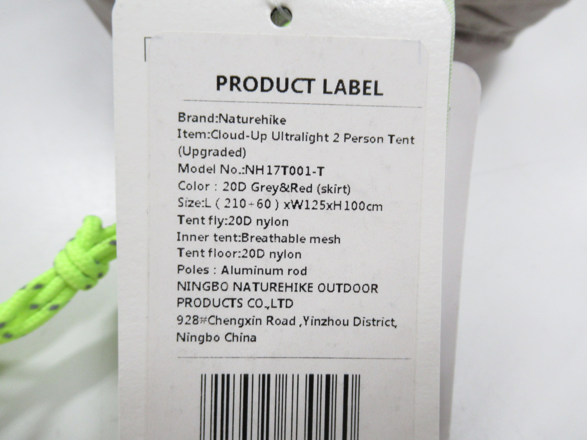 NatureHike(ネイチャーハイク) クラウドアップ 2 ウルトラライト アップグレード版