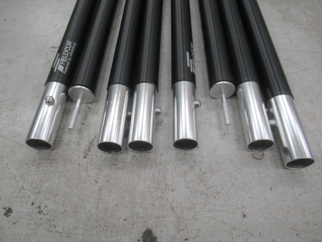 FIELDOOR(フィールドア) アルミテントポール 280×2本・ケースセット