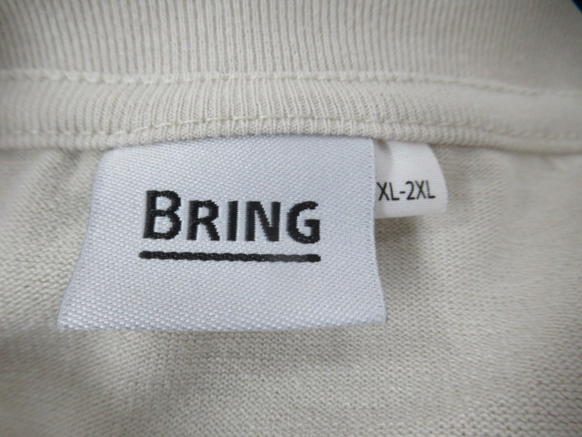 BRING（ブリング）  DRYCOTTONY ヘビーウェイトロングスリーブTシャツ