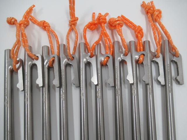 ノーブランド MOMIDORI チタンペグ 21本