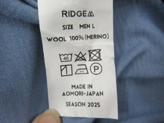 RIDGE MOUNTAIN GEAR（リッジマウンテンギア）  Unwind Merino Tee Long Sleeve