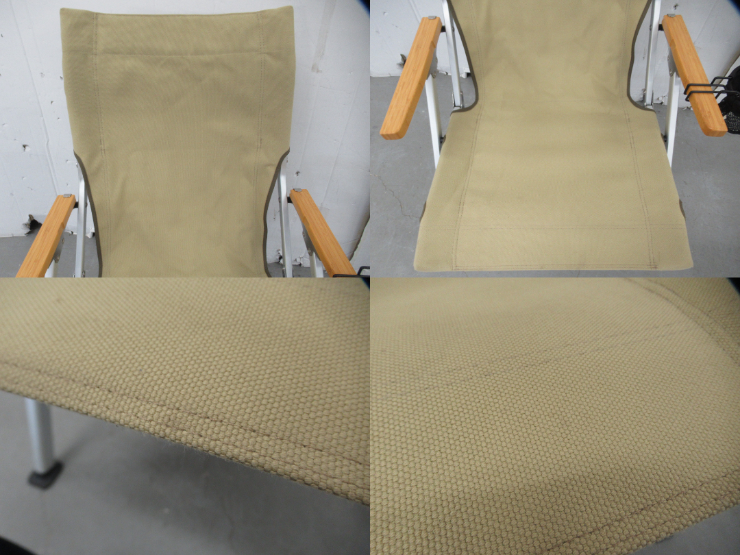 Snow Peak(スノーピーク) ローチェア30 カーキ カップホルダーセット