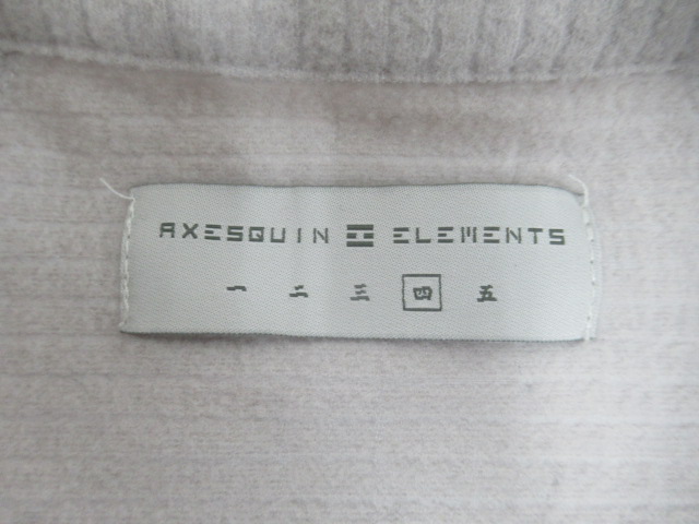 AXESQUIN（アクシーズクイン）  ソフトシェルフリースのプルオーバーシャツ