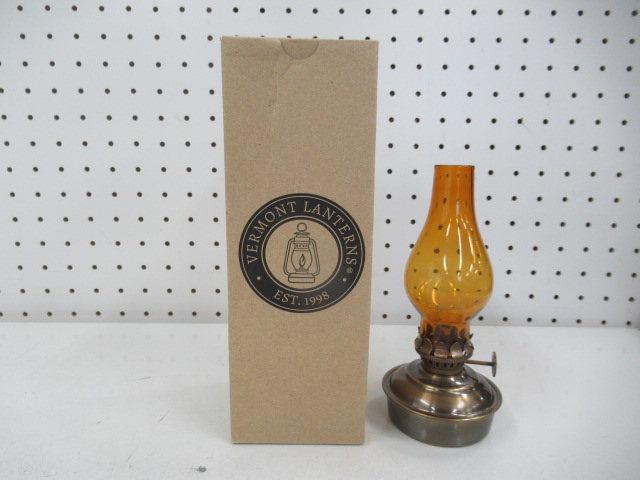 その他ブランド  バーモントランタン オイルランプ ミニ アンバーグラス6.5