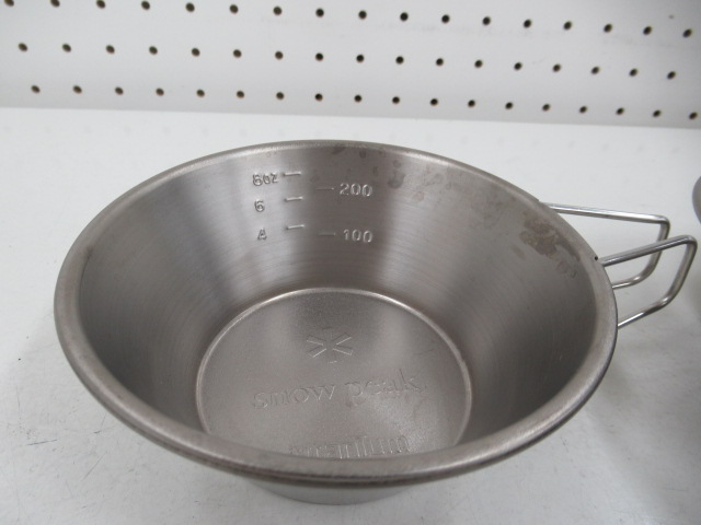 Snow Peak（スノーピーク）  チタンシェラカップ 2個セット UFリッド フタセット