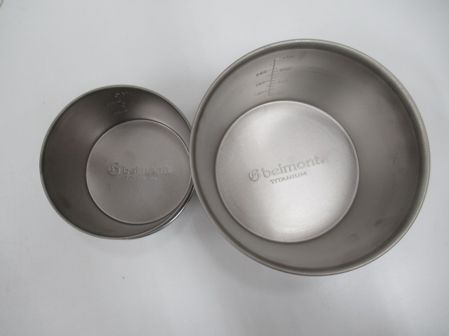Belmont（ベルモント）  アルミ・チタン シェラカップ4点セット
