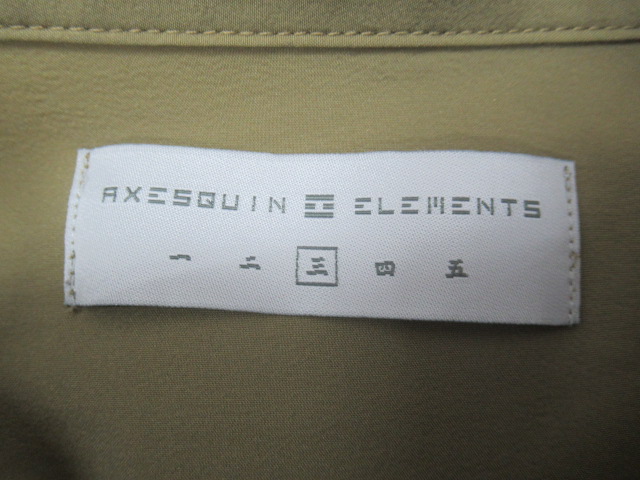 AXESQUIN（アクシーズクイン）  ソフトシェルのショートカラーシャツ