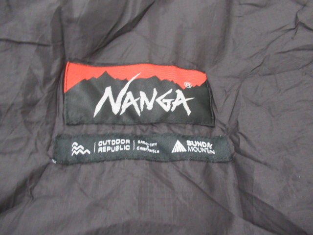NANGA（ナンガ）  サンデーマウンテン リミテッドシュラフ SF800 ブラック