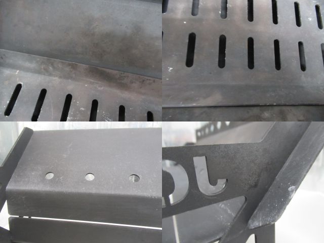 その他ブランド  ジョイファクトリー アイアン焚火台 KURO・風防セット