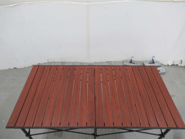 BUNDOK（バンドック）  アルミロールテーブル 木目 115