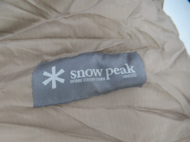 Snow Peak（スノーピーク）  ミリタリースリーピングバッグ サンド