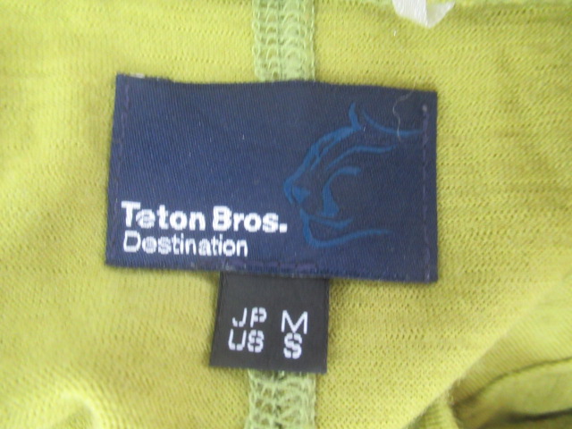 Teton Bros.（ティートンブロス）  ウール Vネック ロングスリーブ Tシャツ レディース