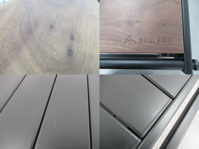 RATEL WORKS（ラーテルワークス）  ウッドパネルテーブル ブラック ウォルナット