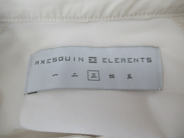 AXESQUIN(アクシーズクイン) ソフトシェルのバンドカラーシャツ