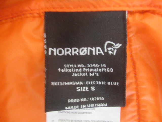 NORRONA（ノローナ）  フォルケティン プリマロフト60 ジャケット