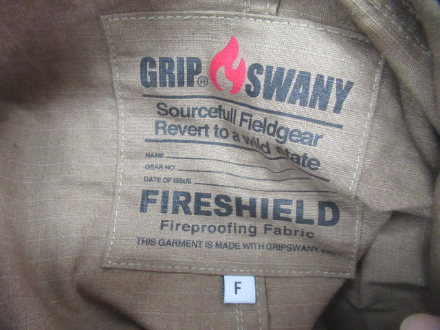 GRIP SWANY(グリップスワニー) ファイヤープルーフ ポンチョ コヨーテ グリップスワニー