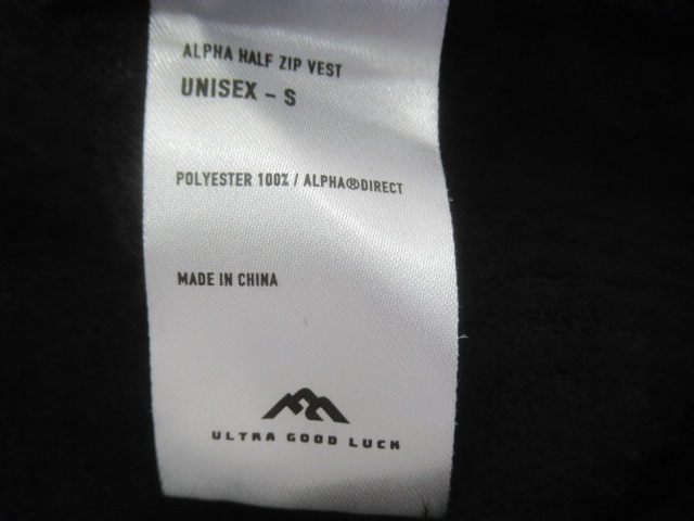 その他ブランド ALPHA 140 HALF ZIP VEST S