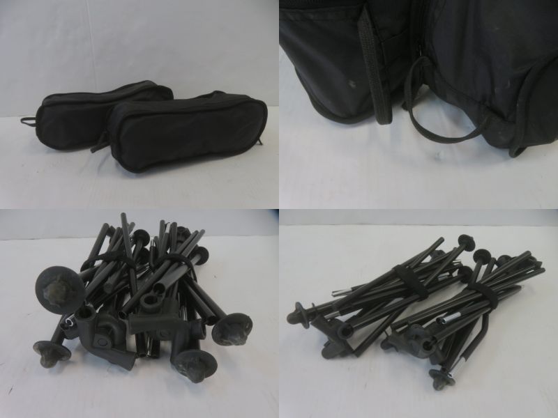 ノーブランド  アルミコンパクトチェア×2脚セット