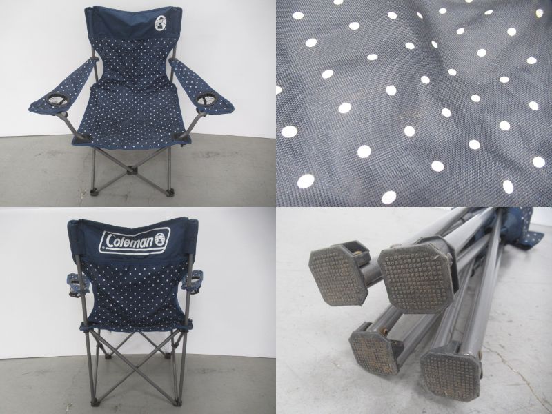 Coleman（コールマン）  リゾートチェア ネイビードット 3脚セット