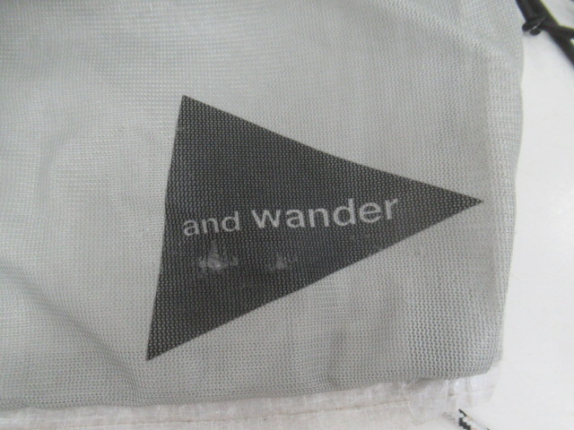 and wander（アンドワンダー）  ダイニーマサコッシュ
