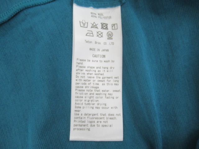 Teton Bros.（ティートンブロス）  AXIO LITE TEE Deep Blue