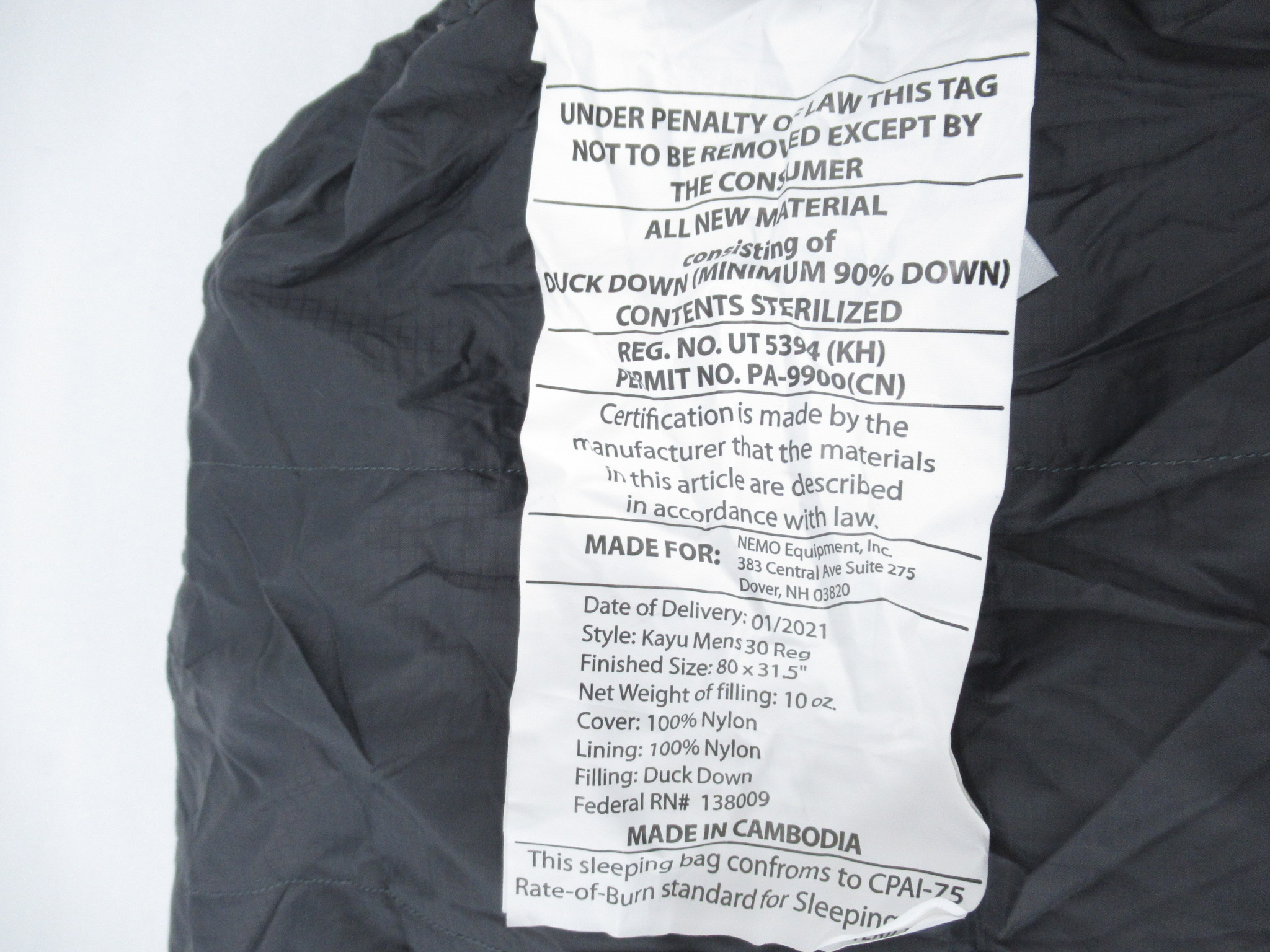 NEMO（ニーモ）   KAYU 30 メンズ NM-KYU2-30