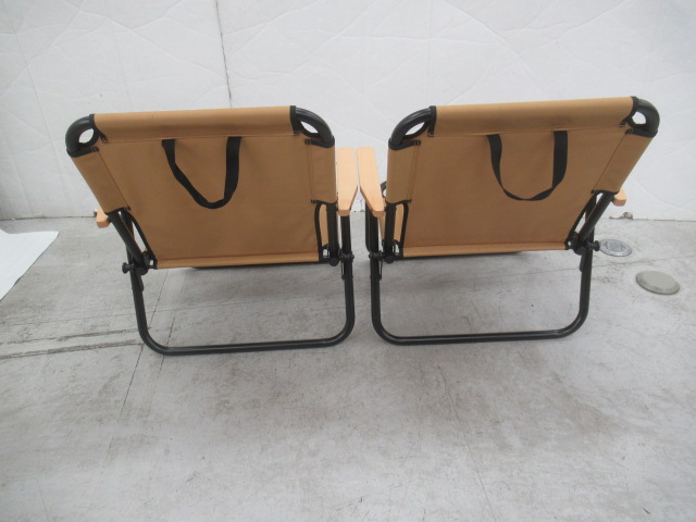 QUICKCAMP（クイックキャンプ）  一人掛け 折りたたみ ローチェア 2脚カバーセット