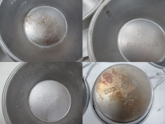 Snow Peak（スノーピーク）  チタンシェラカップ 5点 限定ミニシェラカップ 2点