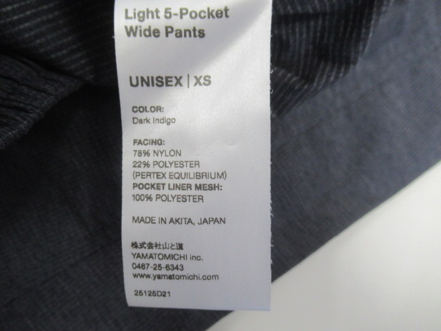 山と道 Light 5-Pocket Wide Pants