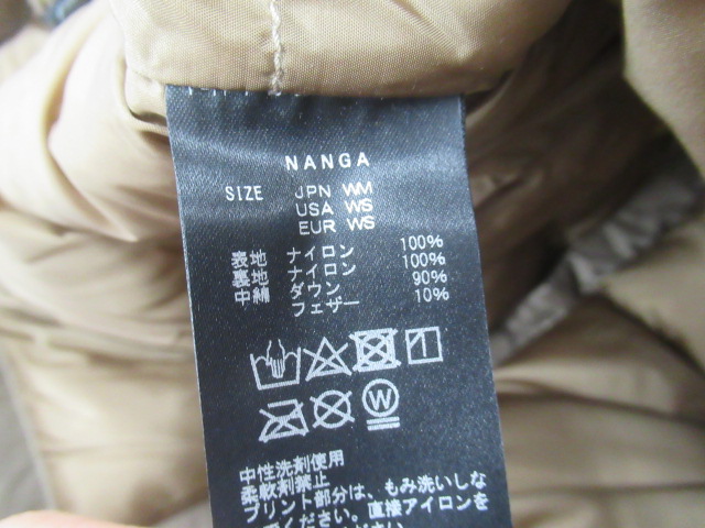 NANGA（ナンガ）  オーロラテックス ダウンジャケット レディース